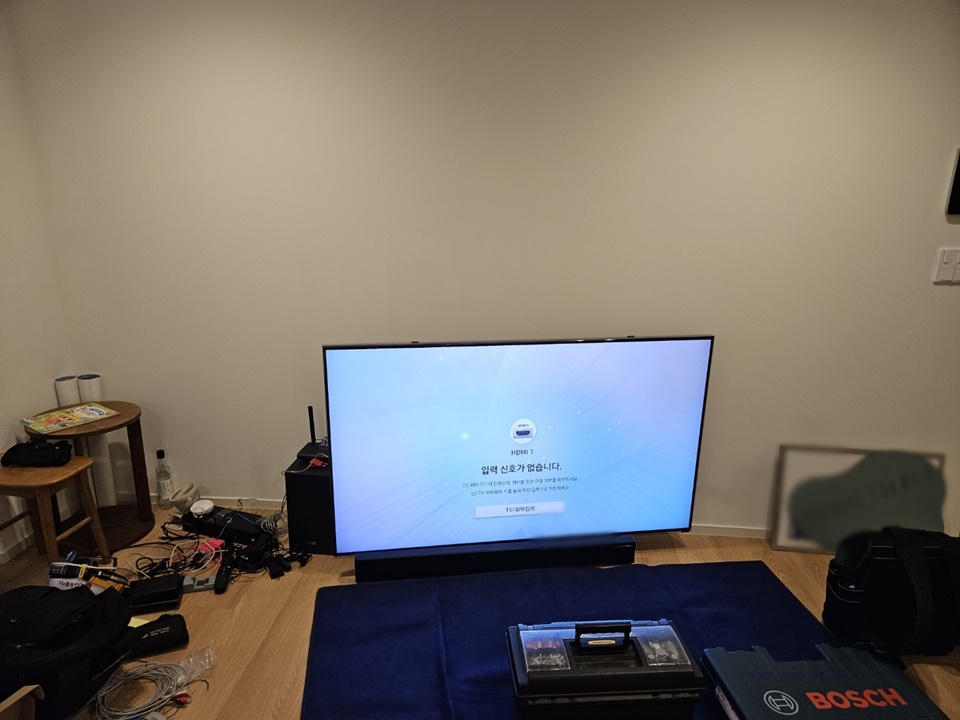 강남 벽걸이TV설치 고급아파트·대형TV 전문 시공 벽걸이 TV 설치 시공 사진 3