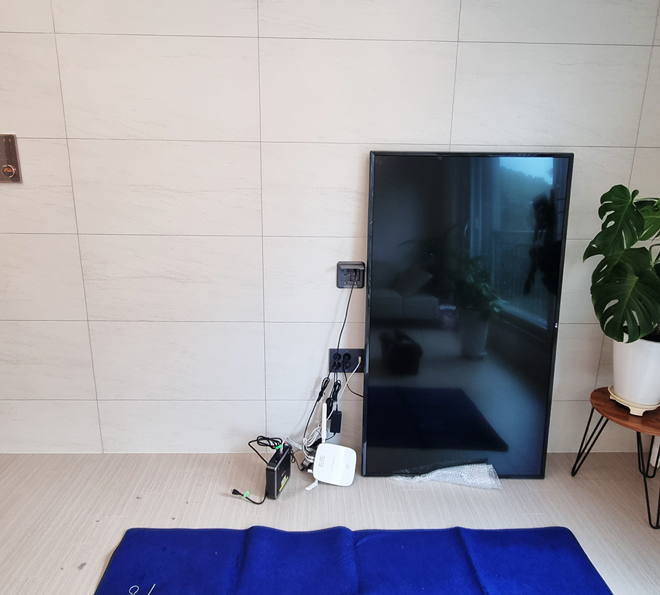 화성 동탄구 벽걸이티비설치 신도시 아파트 맞춤 시공 벽걸이 TV 설치 시공 사진 4