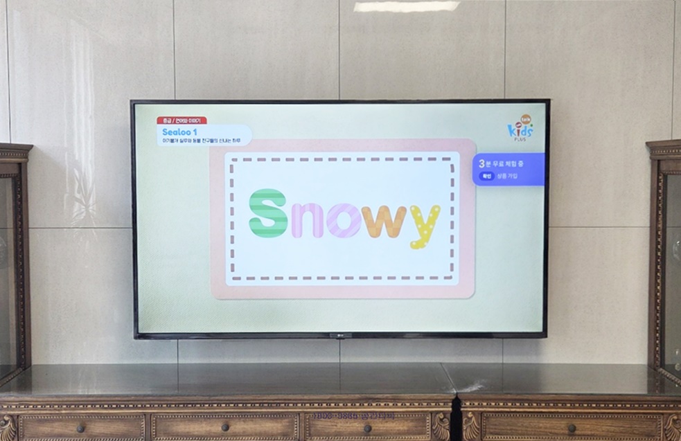 파주 운정동 벽걸이티비설치 거실 맞춤 시공 벽걸이 TV 설치 시공 사진 4