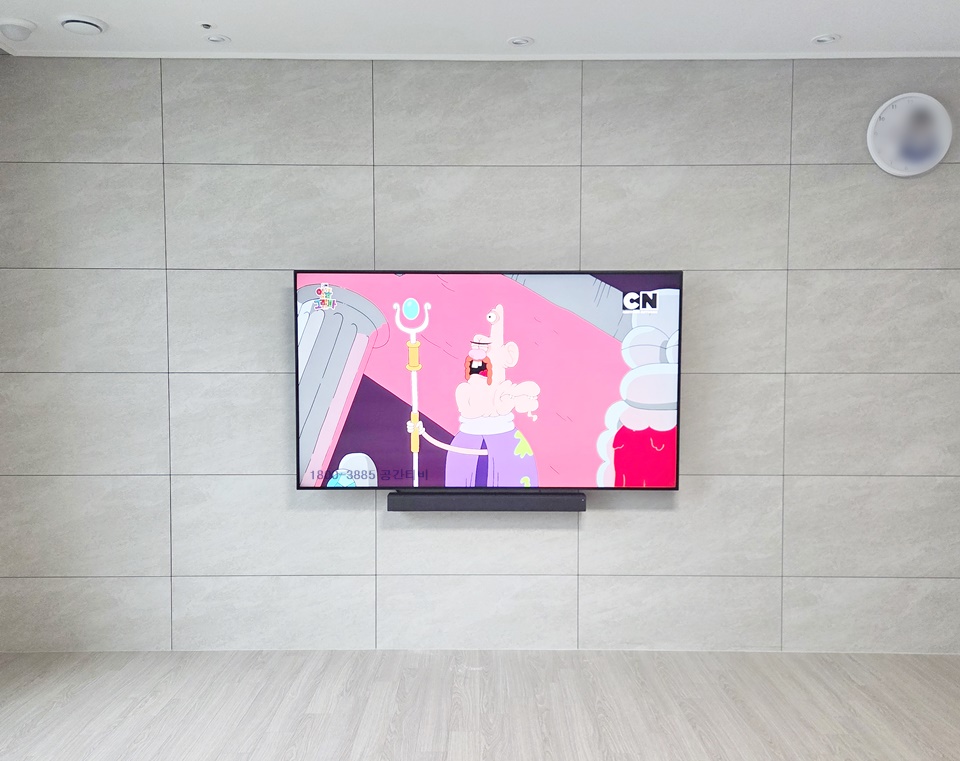 인천 당하동 벽걸이티비설치 TV교체·재설치 맞춤 시공 벽걸이 TV 설치 시공 사진 4