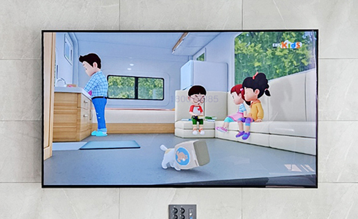 양산벽걸이티비설치 신축아파트 선정리·대형TV 시공 벽걸이 TV 설치 시공 사진 2