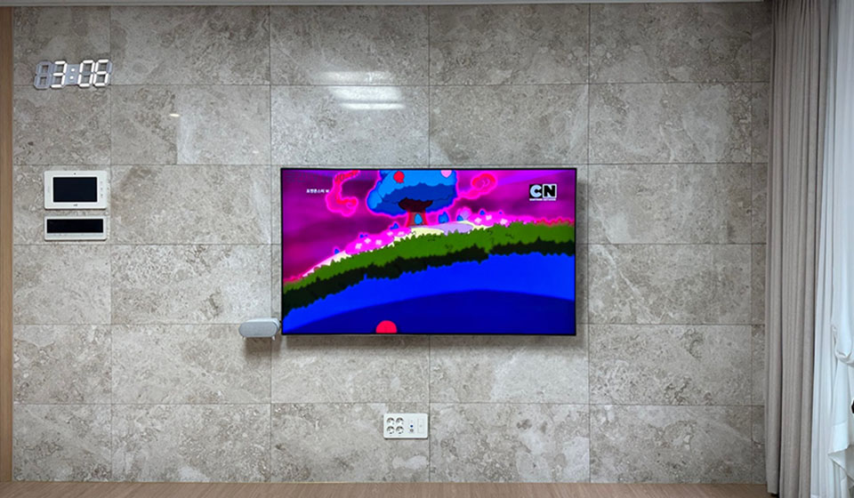 안산 벽걸이티비설치 TV교체·대형TV 맞춤 시공 벽걸이 TV 설치 시공 사진 3