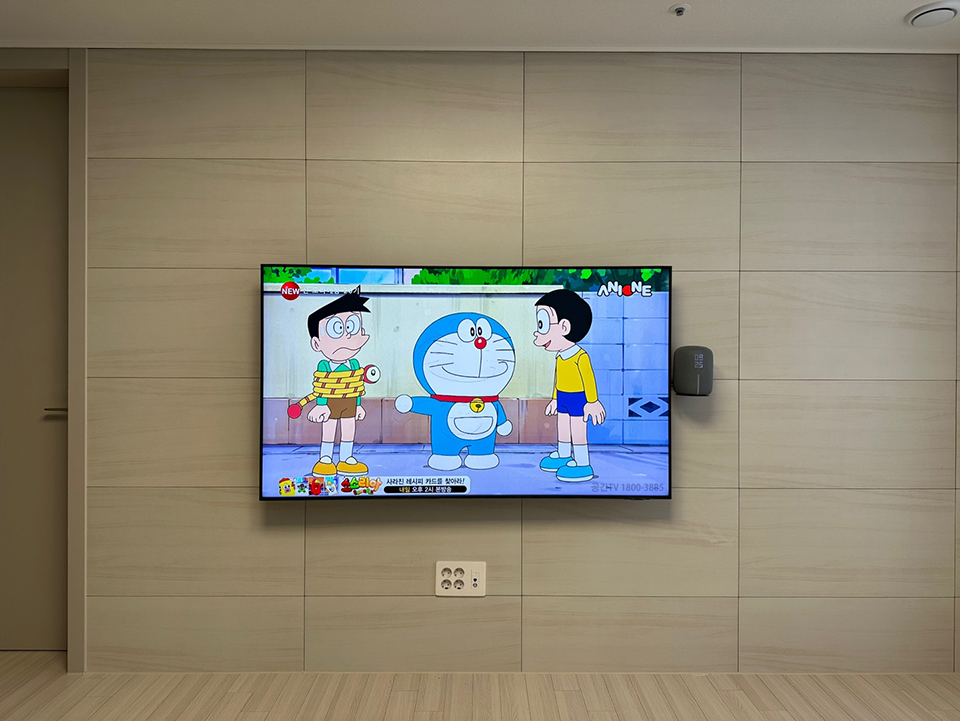 인천 부평구 벽걸이TV설치 이전설치 선정리 벽걸이 TV 설치 시공 사진 4