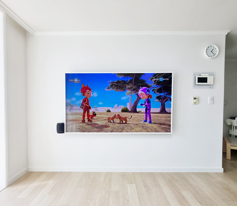 용인 기흥구 벽걸이티비설치 시청환경 맞춤 시공 벽걸이 TV 설치 시공 사진 2