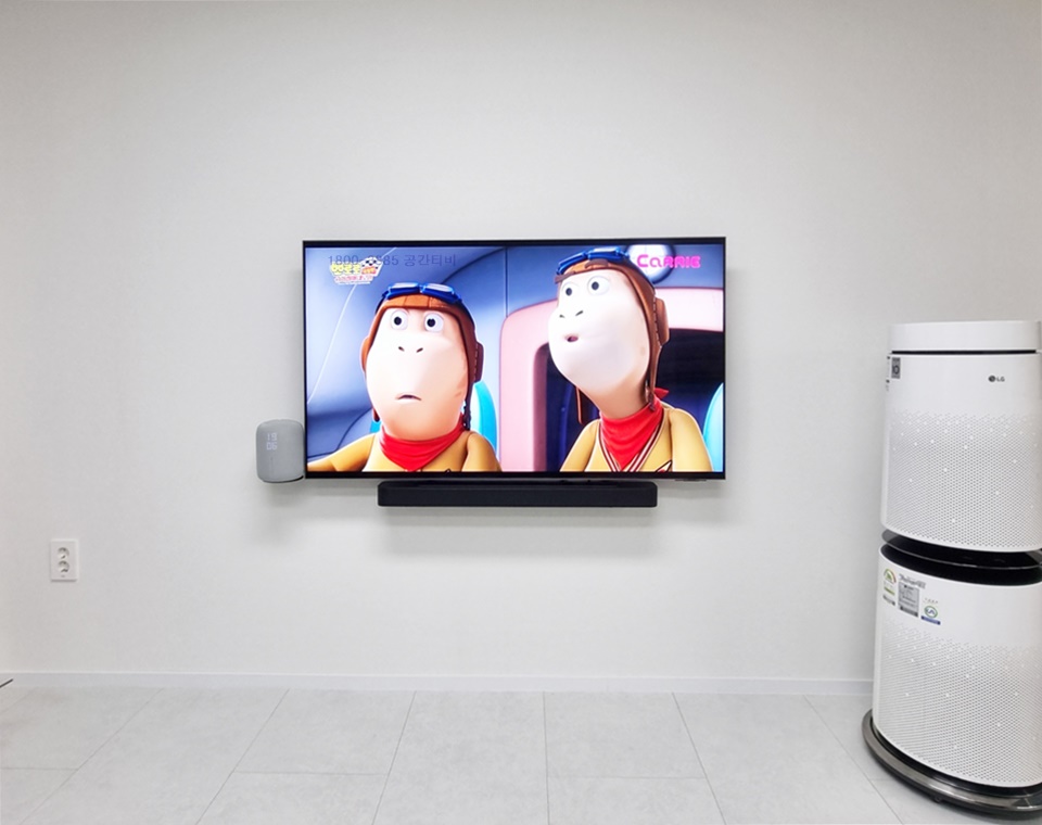 파주 벽걸이티비설치 입주·이사 맞춤 TV시공 벽걸이 TV 설치 시공 사진 4