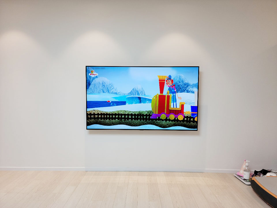 부산 해운대구 벽걸이TV설치 아트월 선정리 벽걸이 TV 설치 시공 사진 2
