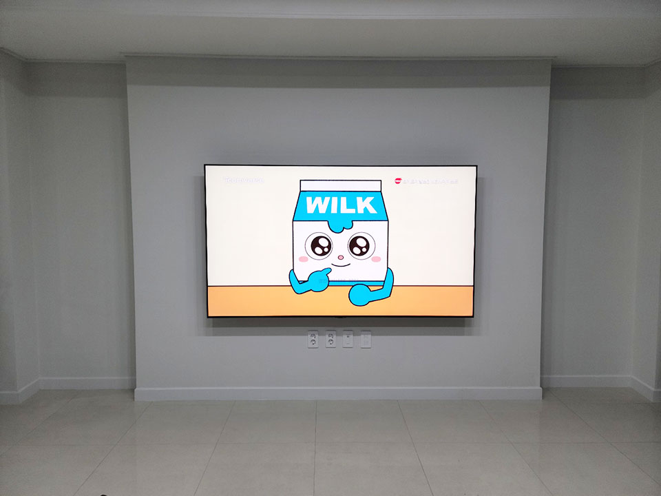 대구 벽걸이TV설치 대형TV·선정리 전문 벽걸이 TV 설치 시공 사진 3
