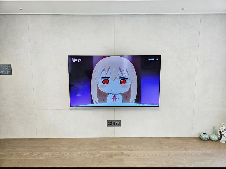 서울 개포동 벽걸이티비설치 신축·구축 맞춤 TV시공 벽걸이 TV 설치 시공 사진 2