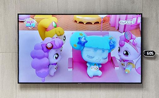 인천 동구 벽걸이TV설치 맞춤 시공 선정리 벽걸이 TV 설치 시공 사진 4