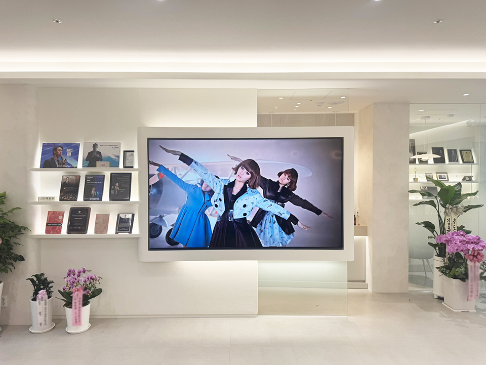 송도 벽걸이티비설치 대형TV 아파트 전문 시공 벽걸이 TV 설치 시공 사진 4