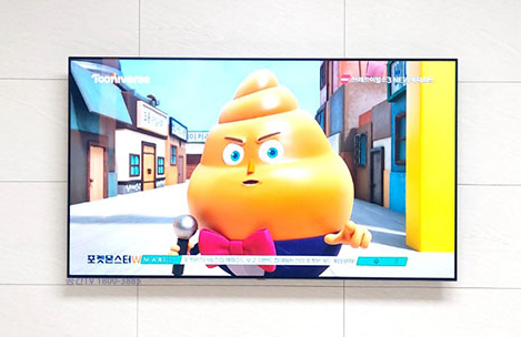 인천 계양구 벽걸이TV설치 및 선정리 벽걸이 TV 설치 시공 사진 2