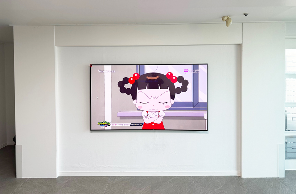 용인 벽걸이티비설치 대형TV 교체·맞춤 시공 벽걸이 TV 설치 시공 사진 4