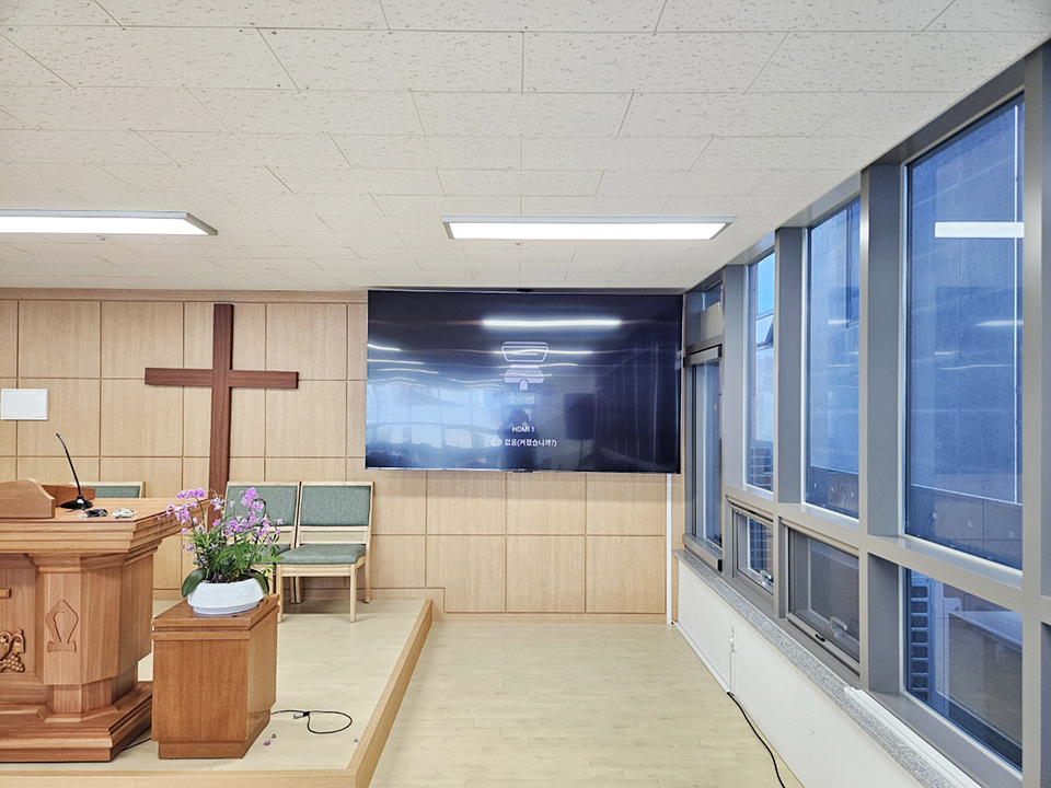 남양주 다산동 벽걸이티비설치 거실 완성도 맞춤 시공 벽걸이 TV 설치 시공 사진 2